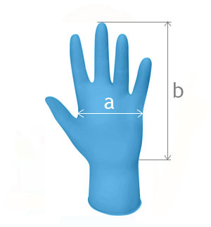 размер резиновой перчатки плоской формы