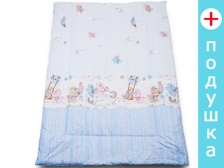 Одеяло для новорожденных Забава голубой ОД01-З4