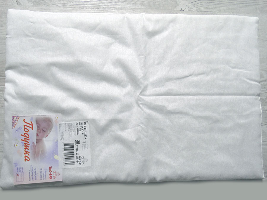 1 - Подушка для новорожденных Белая арт. ПШ14