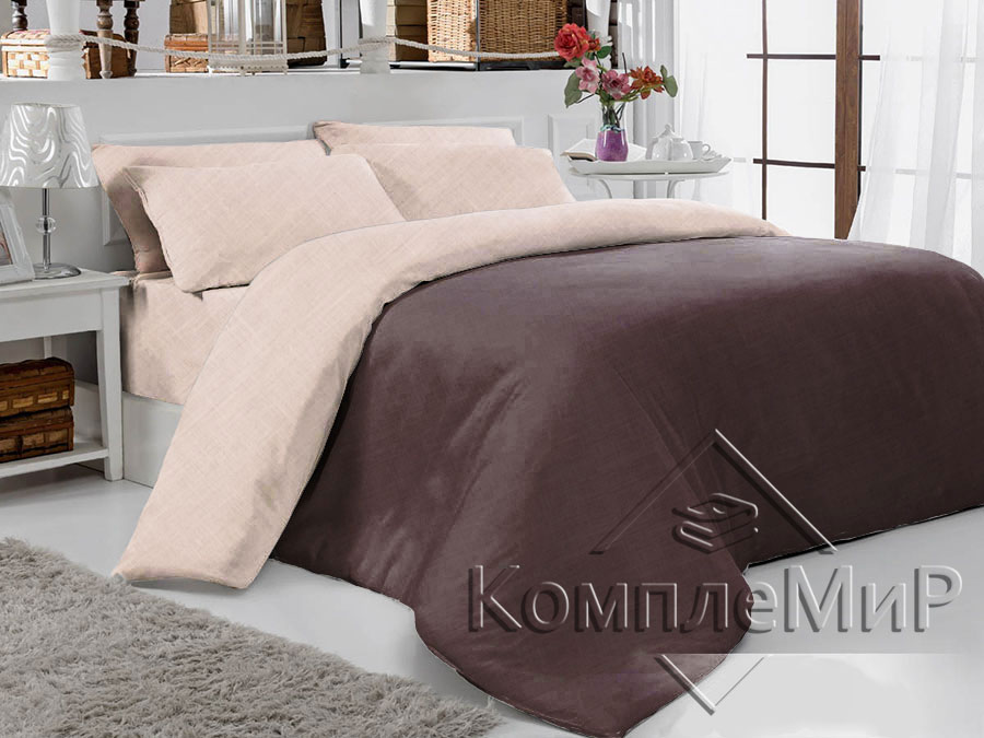 ткань постельная вид на кровати - Талисман - Алисена - бязь 