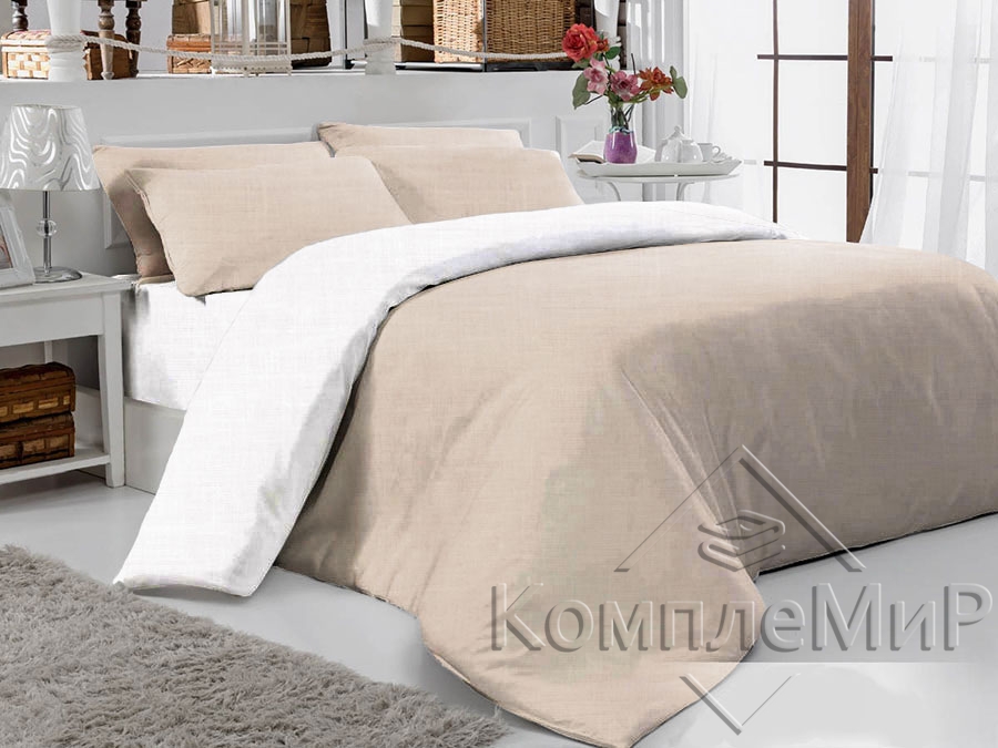 ткань постельная вид на кровати - Алисена-Белла-2 - ткань-компаньон бязь