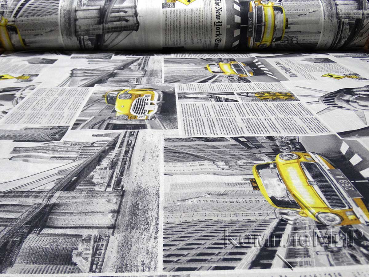 ткань постельная 3 - Нью-Йорк - бязь