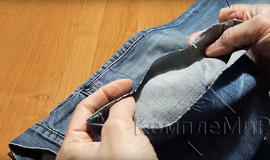 how to trim jeans at the bottom - 6