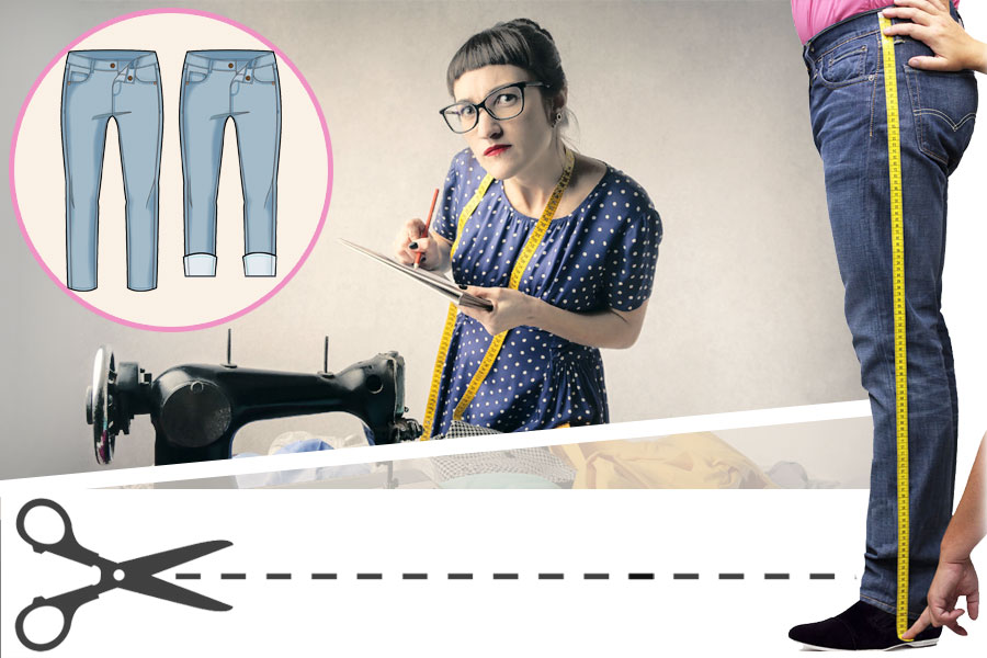 How to trim jeans at the bottom - an easy way in 7...
